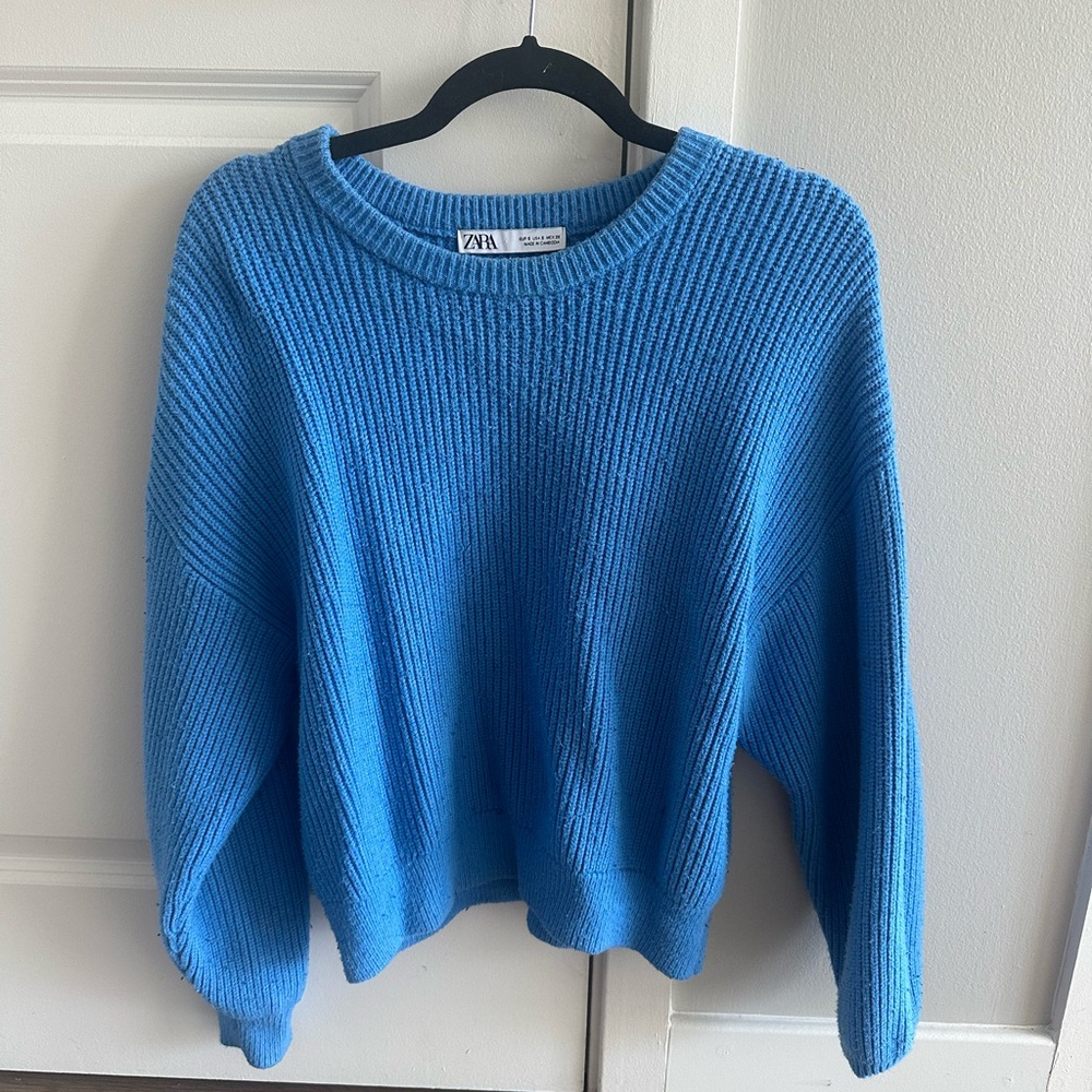 Zara Women's Blue Sweater